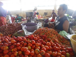 Pedagang Cabai di Pasar Dasan Agung Mataram