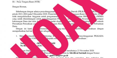 Hoaks Surat Permintaan Dana Kembali Beredar, Pemprov akan Laporkan ke APH